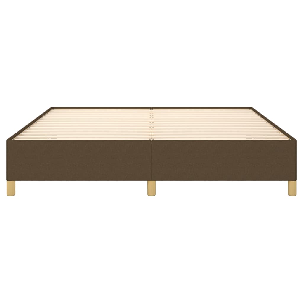 vidaXL Estructura de cama de tela marrón 160x200 cm