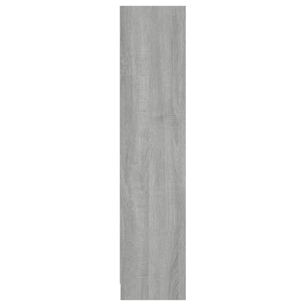 vidaXL Estantería de madera contrachapada gris Sonoma 60x24x109 cm