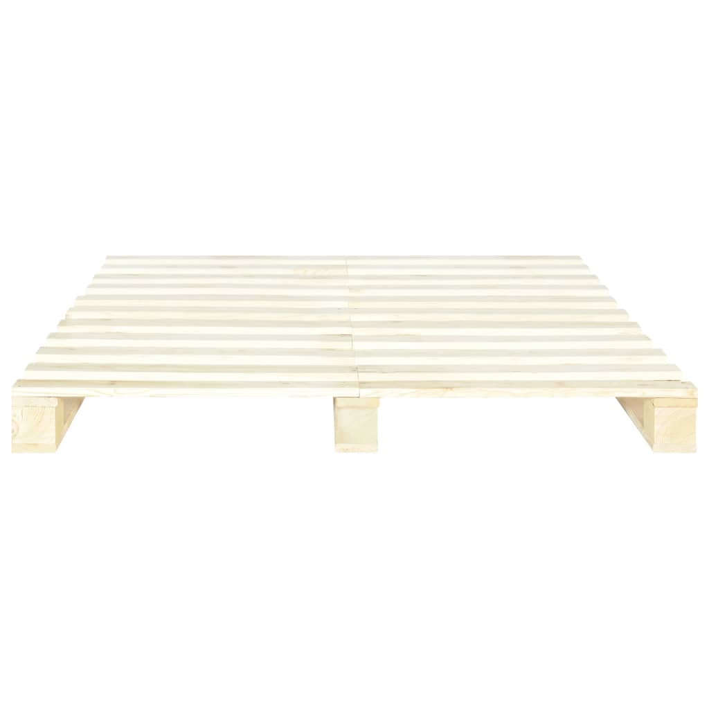 vidaXL Estructura de cama de palés madera maciza de pino 140x200 cm