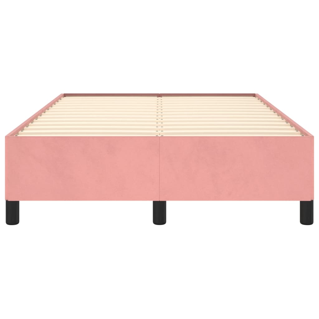 vidaXL Estructura de cama terciopelo rosa 120x190 cm