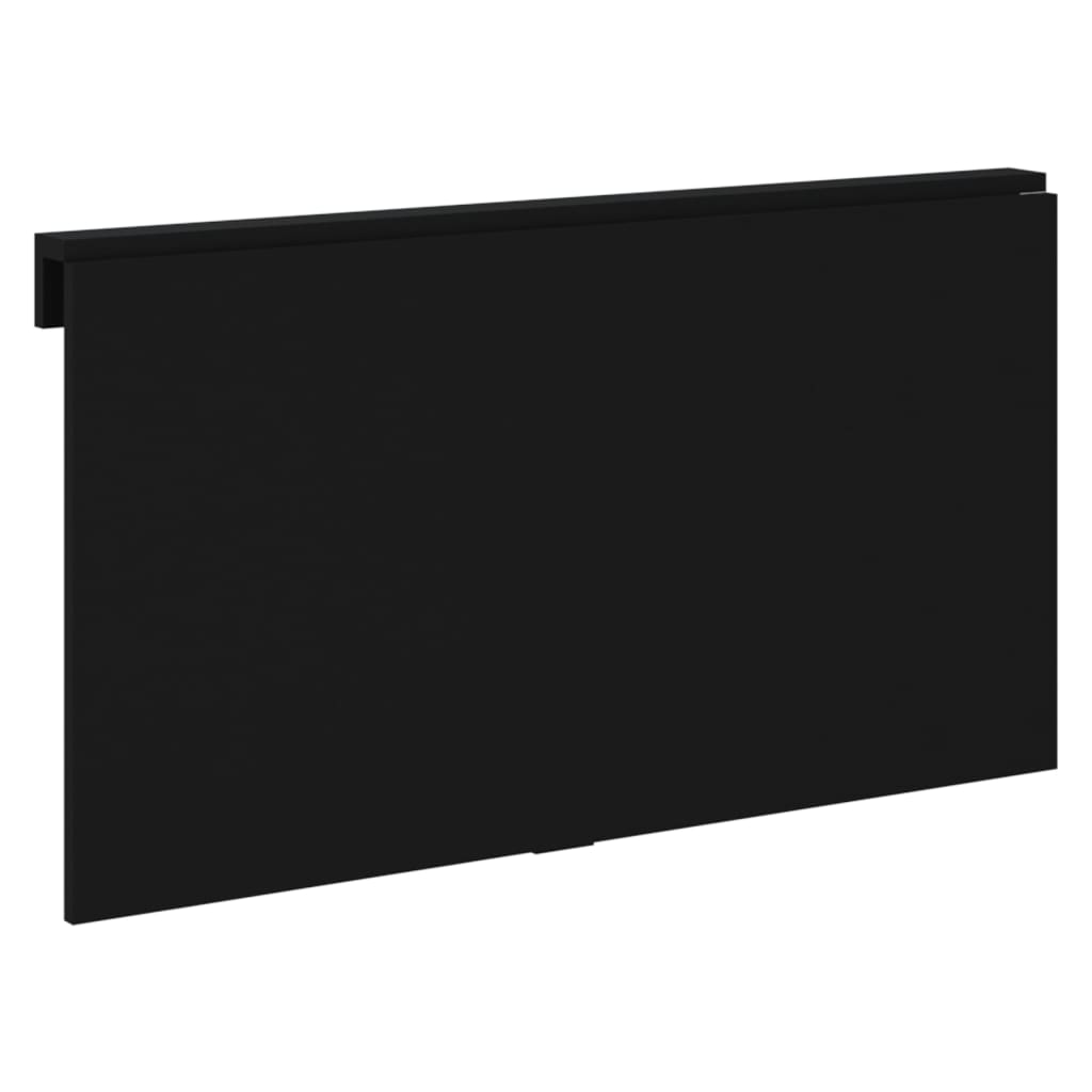 vidaXL Mesa de pared plegable madera contrachapada negra 100x60x56 cm