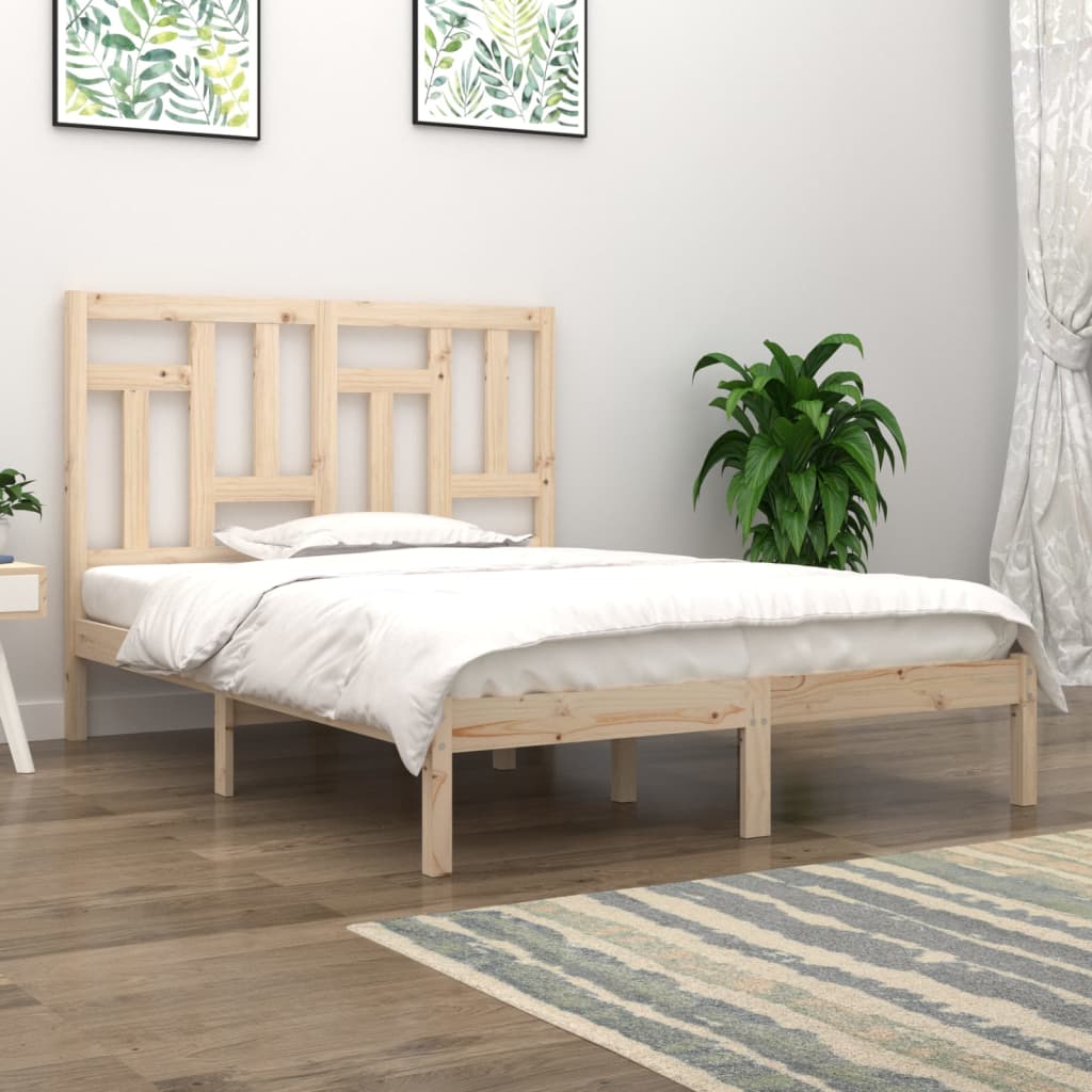 vidaXL Estructura de cama madera maciza de pino 120x200 cm