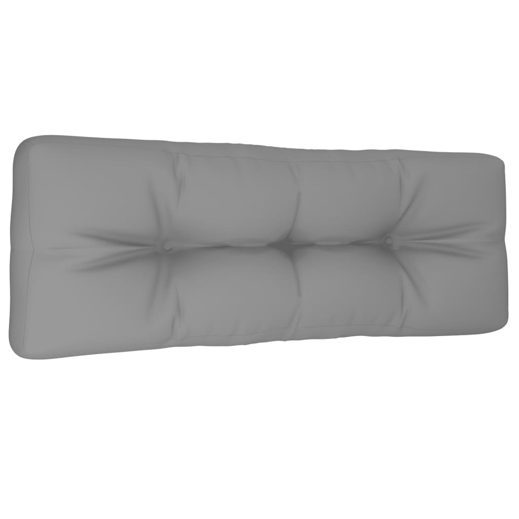 vidaXL Cojín para sofá de palets tela gris 120x40x12 cm