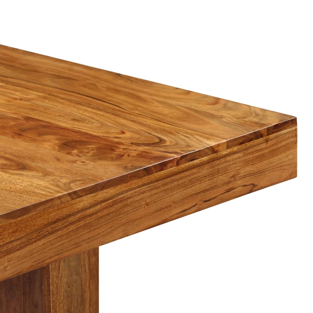 vidaXL Mesa de comedor de madera maciza de acacia 180x90x75 cm