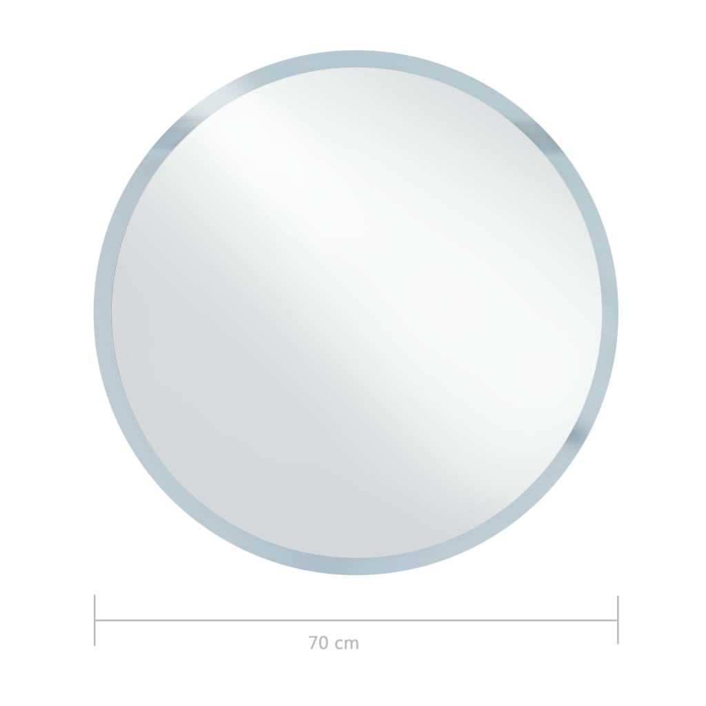 vidaXL Espejo de baño con LED 70 cm