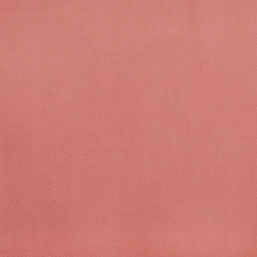 vidaXL Paneles de pared 12 uds terciopelo rosa 60x15 cm 1,08 m²