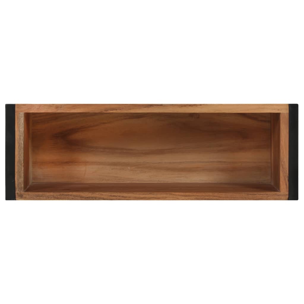 vidaXL Jardinera de madera maciza de acacia 60x20x68 cm