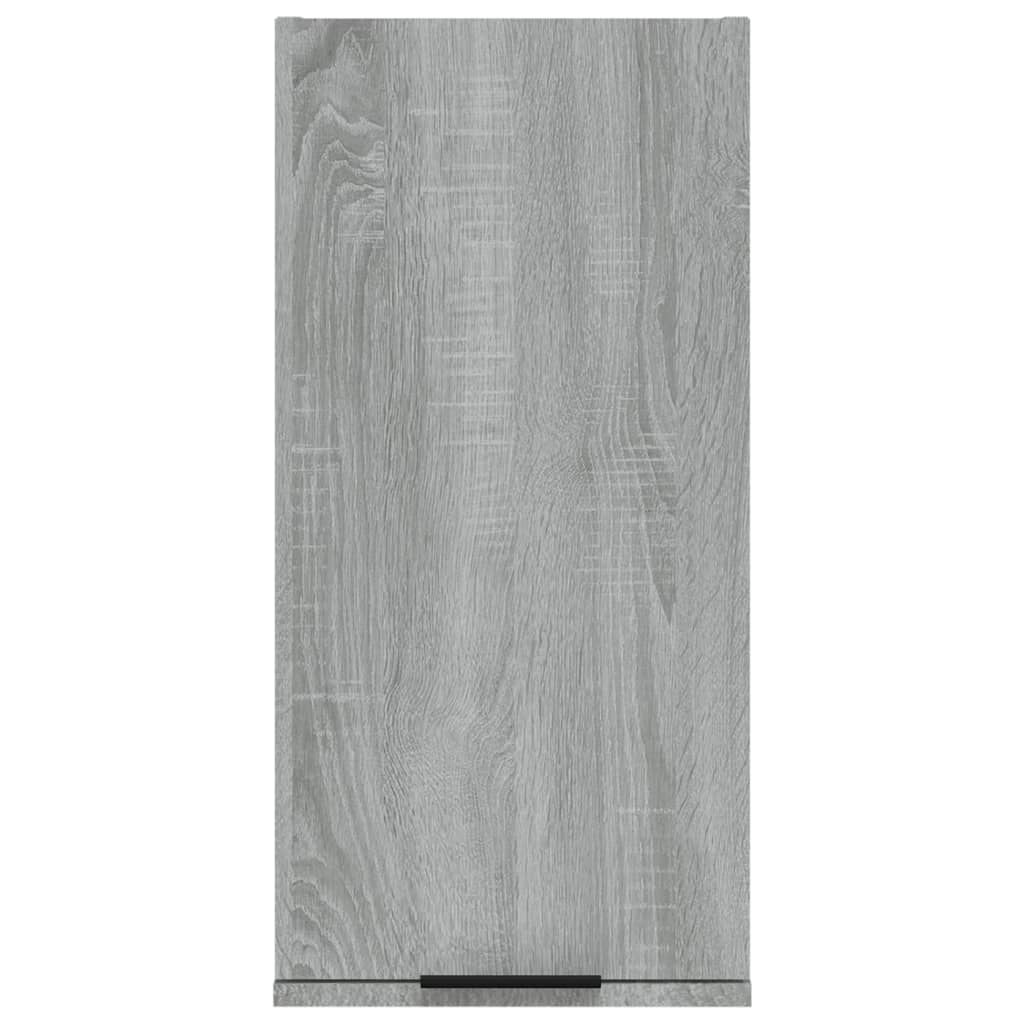 vidaXL Armario de baño de pared gris sonoma 32x20x67 cm