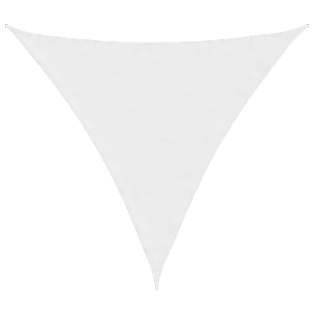 vidaXL Toldo de vela triangular tela Oxford blanco 4,5x4,5x4,5 m