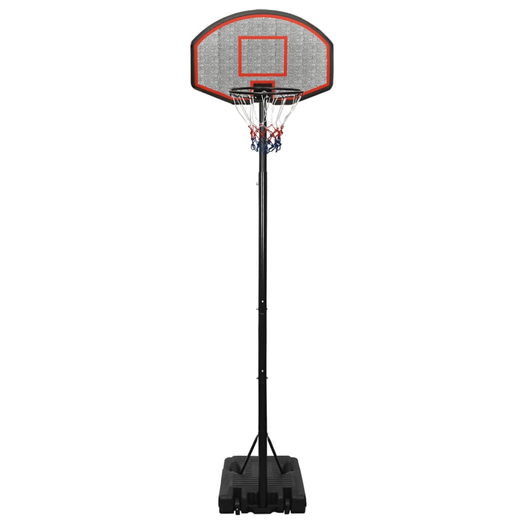 vidaXL Canasta de baloncesto polietileno negro 282-352 cm