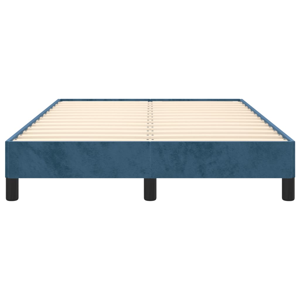 vidaXL Estructura de cama terciopelo azul oscuro 120x190 cm