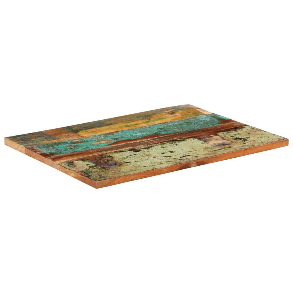 vidaXL Tablero de mesa rectangular madera maciza 80x80 cm 25-27 mm