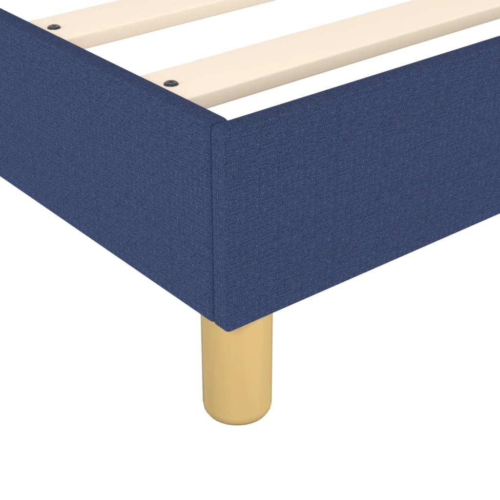 vidaXL Estructura de cama de tela gris taupe azul 200x200 cm