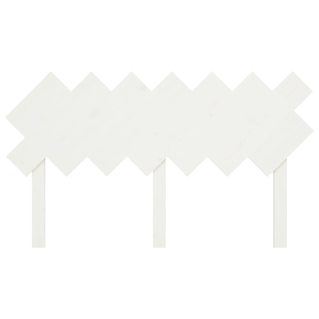 vidaXL Cabecero de cama madera maciza de pino blanco 151,5x3x81 cm
