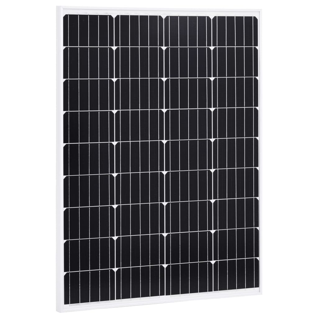 vidaXL Paneles solares monoscristalinos 2 uds vidrio seguridad 100 W