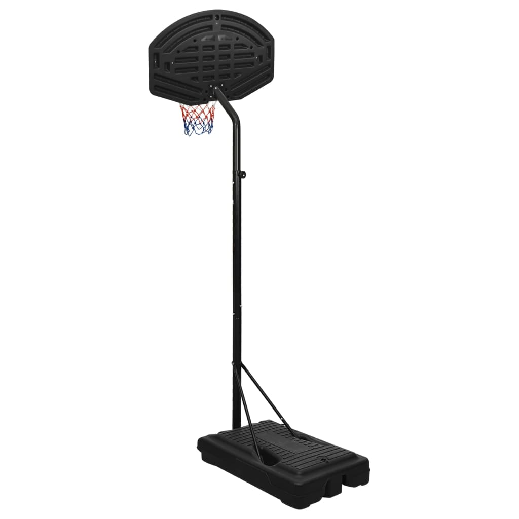 vidaXL Canasta de baloncesto polietileno negro 237-307 cm