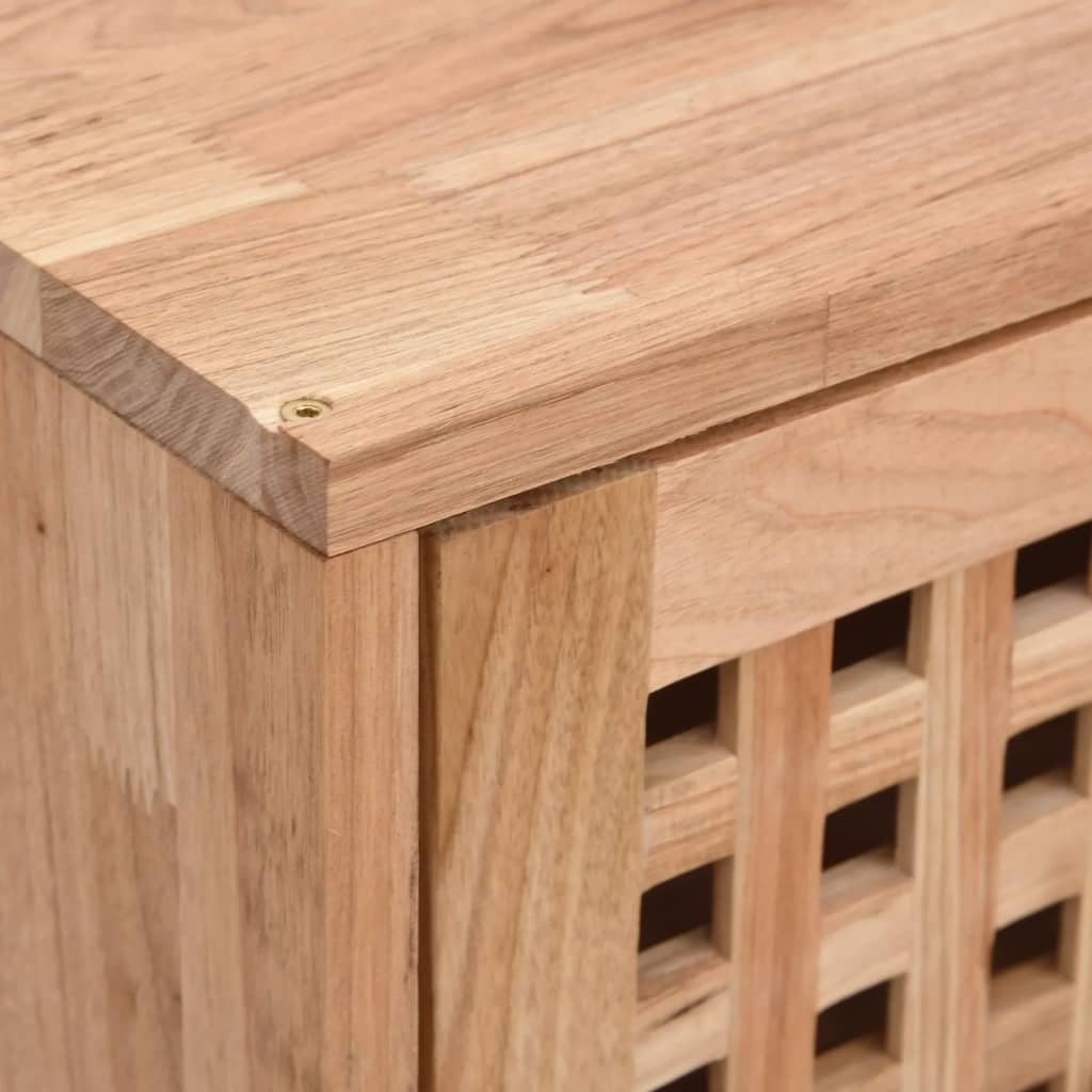 vidaXL Mueble de pared madera maciza nogal 42x18x42 cm