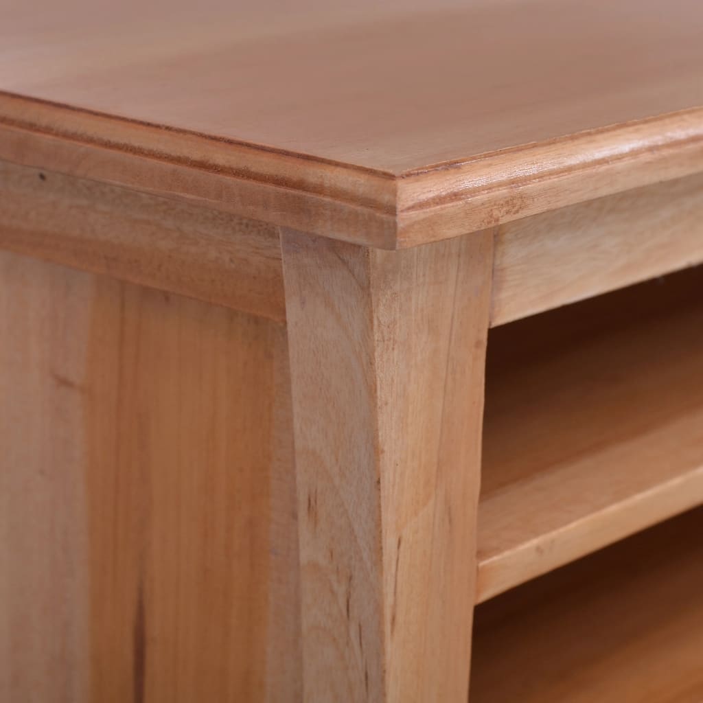 vidaXL Mueble para TV madera maciza de caoba 100x30x45 cm