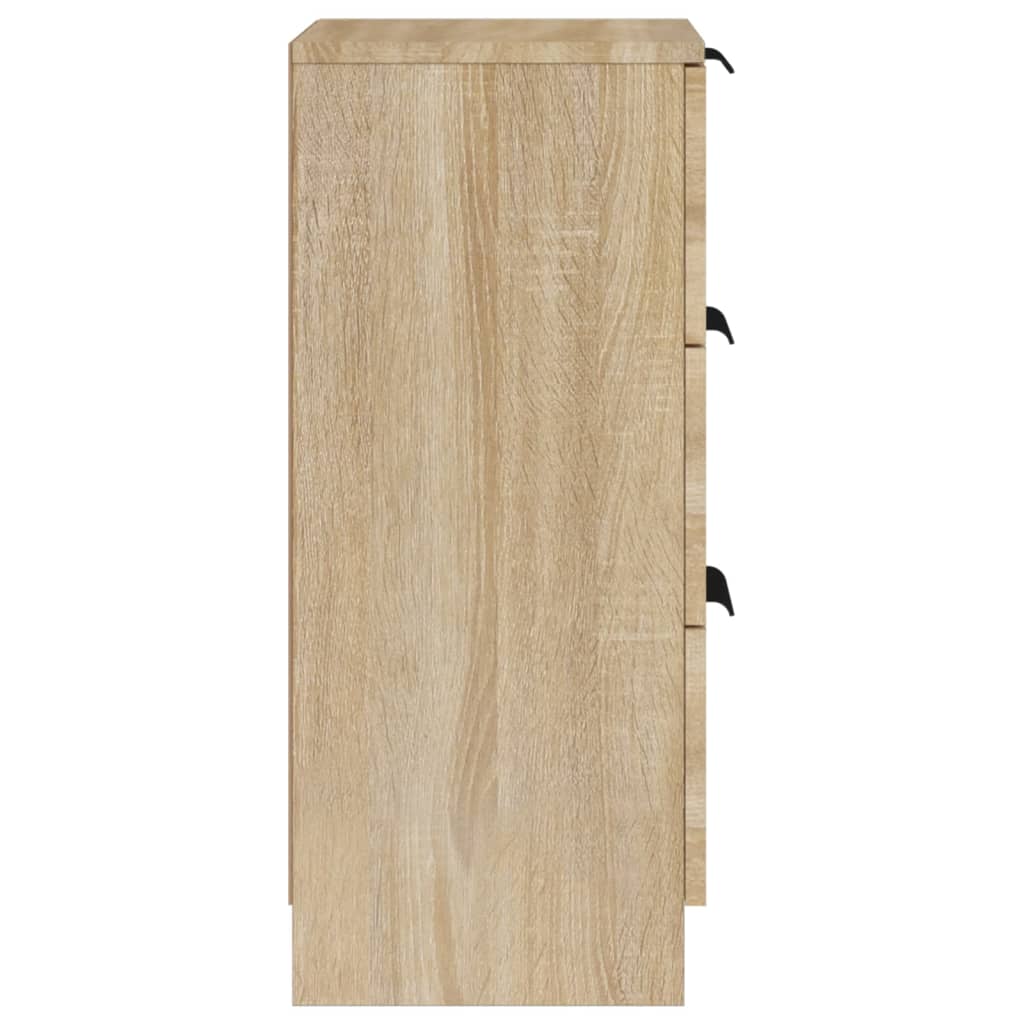 vidaXL Aparador de madera contrachapada roble Sonoma 30x30x70 cm