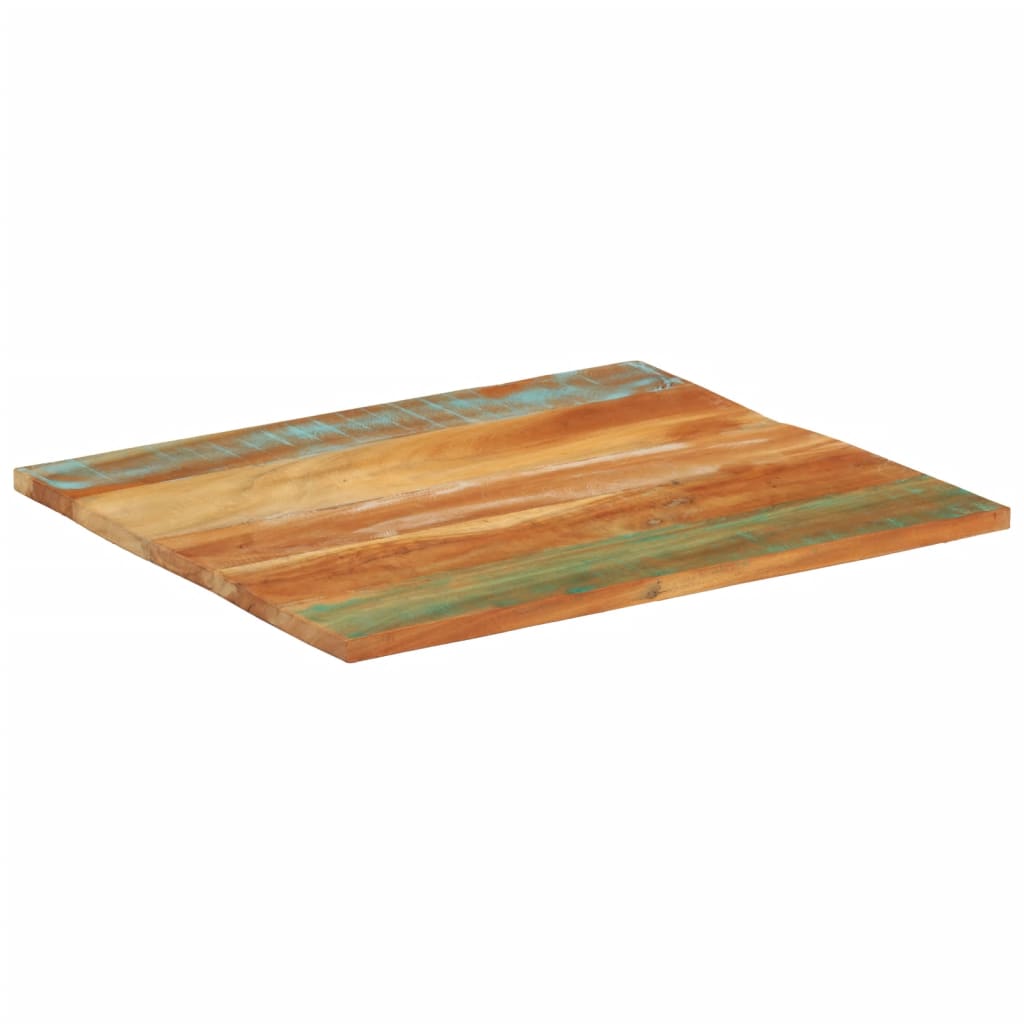 vidaXL Tablero de mesa rectangular madera maciza 70x80 cm 25-27 mm