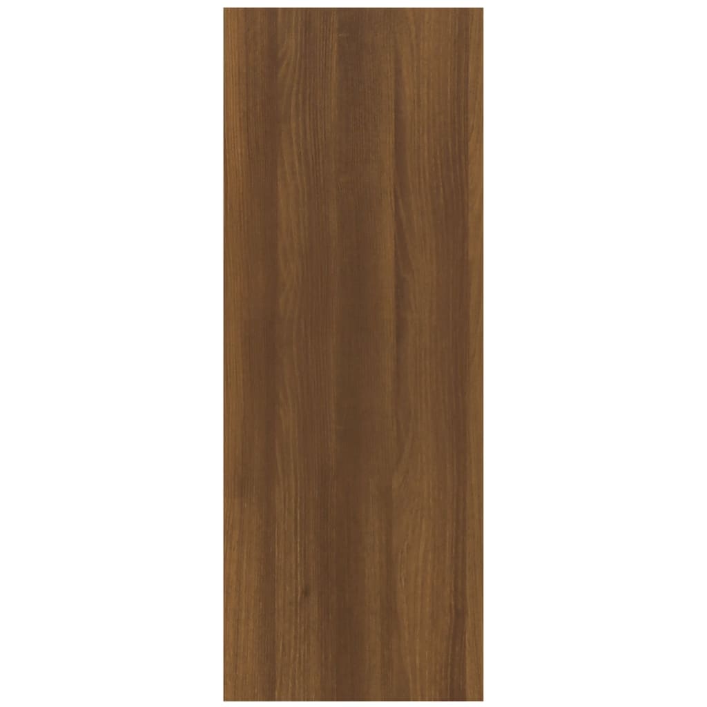 vidaXL Mesa consola madera contrachapada roble marrón 78x30x80 cm