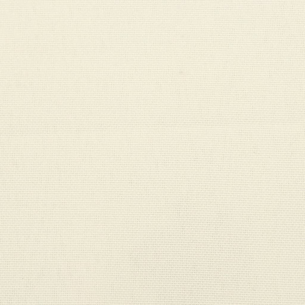 vidaXL Cojín de banco de jardín tela Oxford blanco crema 120x50x7 cm