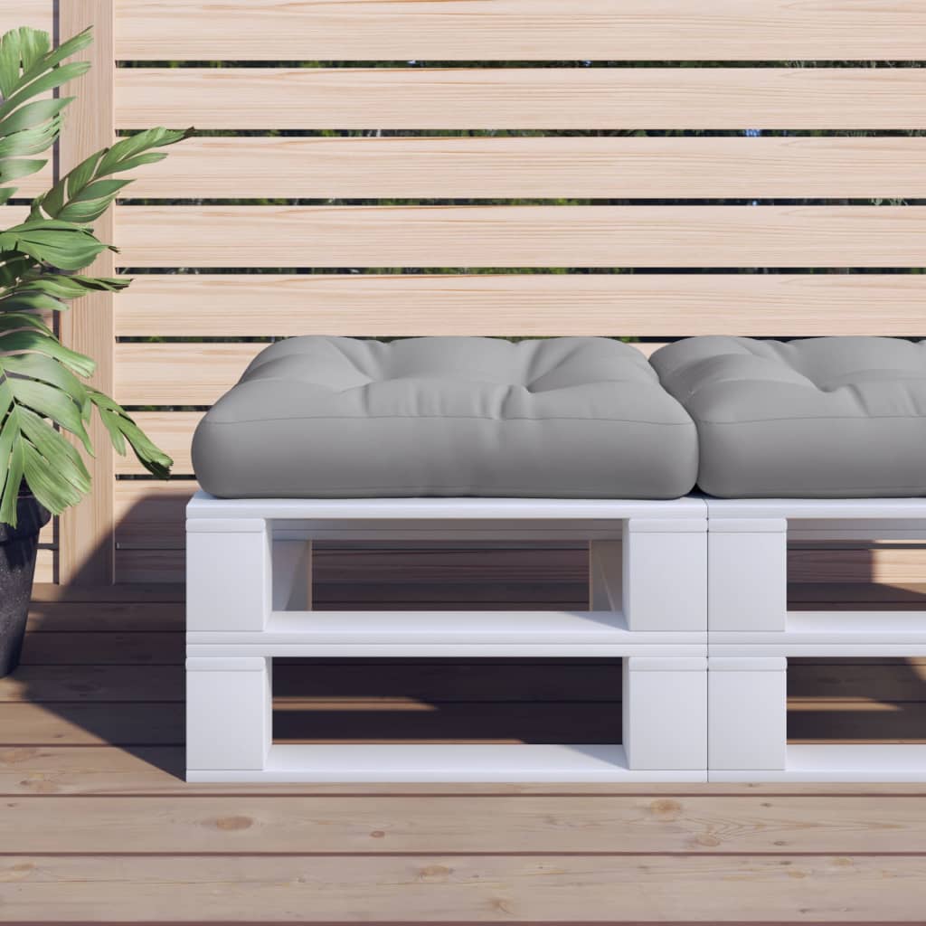 vidaXL Cojín para sofá de palets tela gris 58x58x10 cm