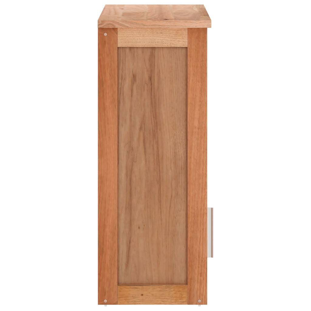vidaXL Armario de baño para pared madera maciza de nogal 42x23x60 cm