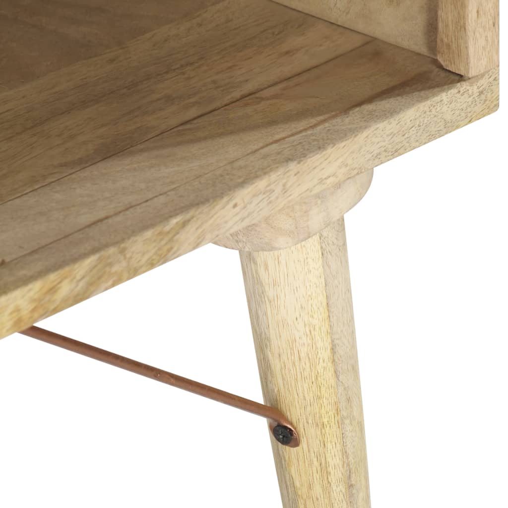 vidaXL Mesa de centro de madera maciza de mango 118x57x45 cm