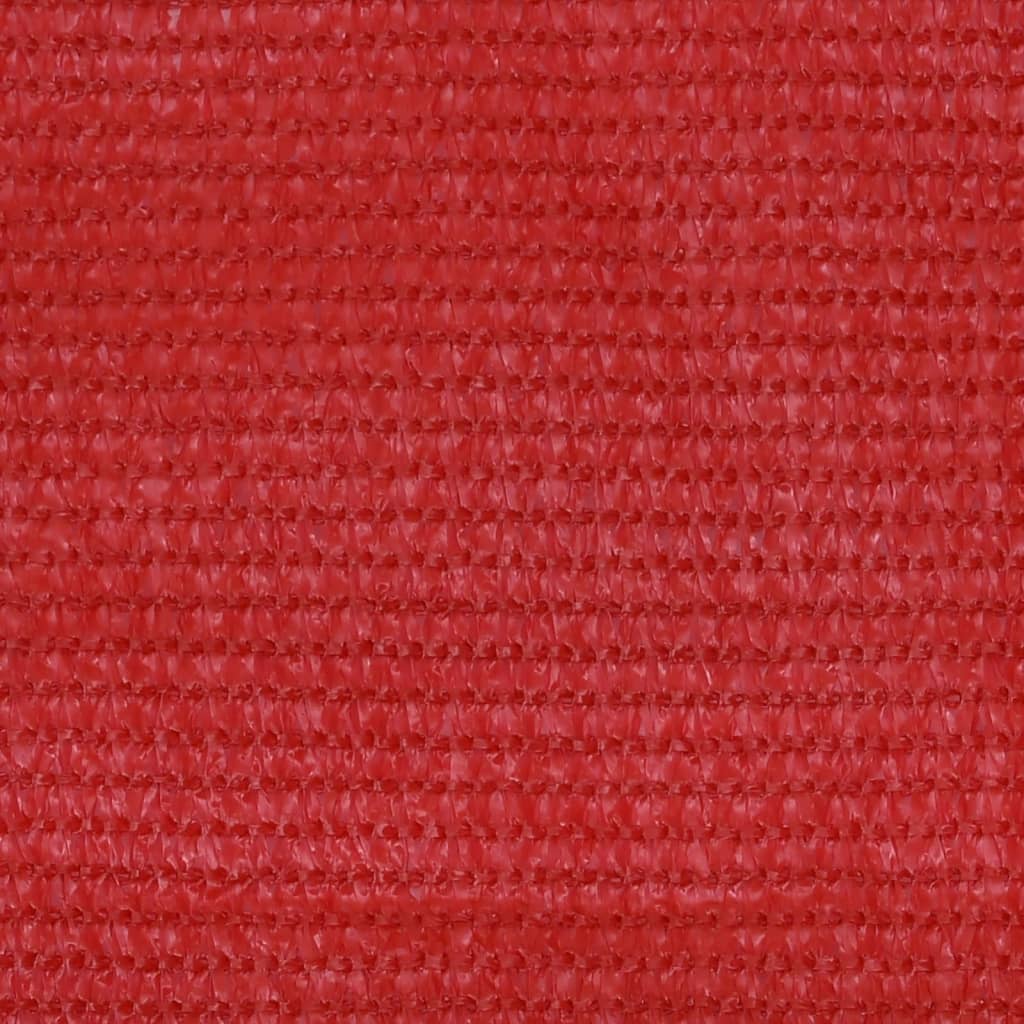 vidaXL Persiana enrollable de jardín HDPE rojo 80x140 cm