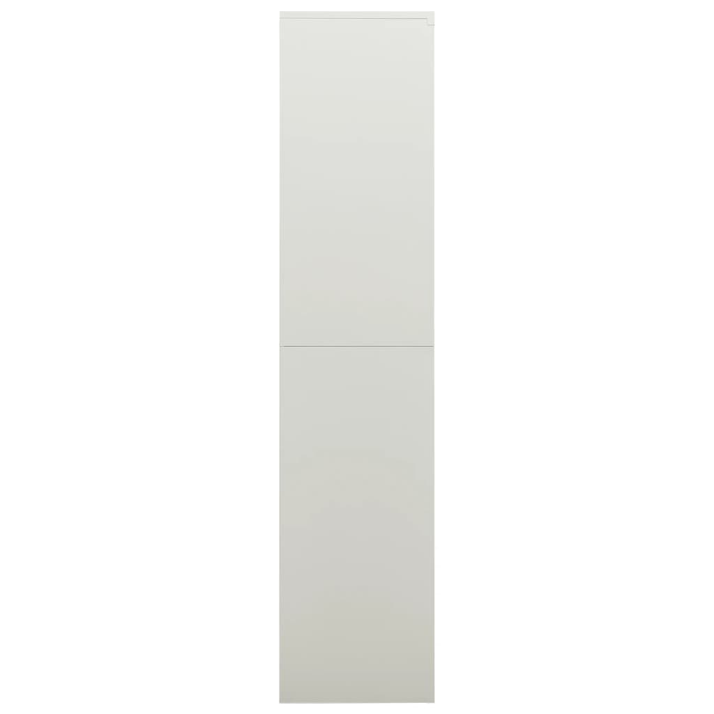 vidaXL Armario de taquilla de acero gris claro 90x40x180 cm