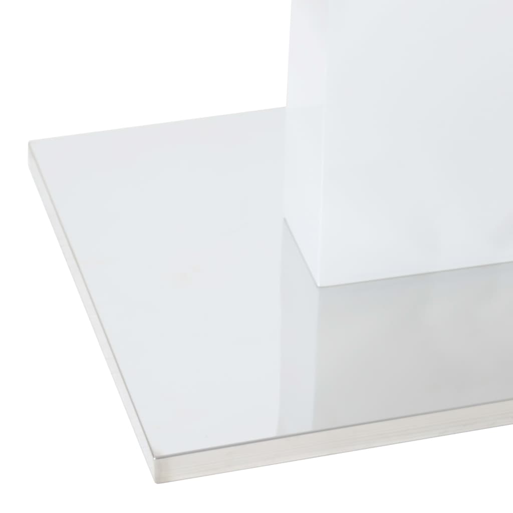 vidaXL Mesa de comedor blanco brillante 180x90x76 cm MDF