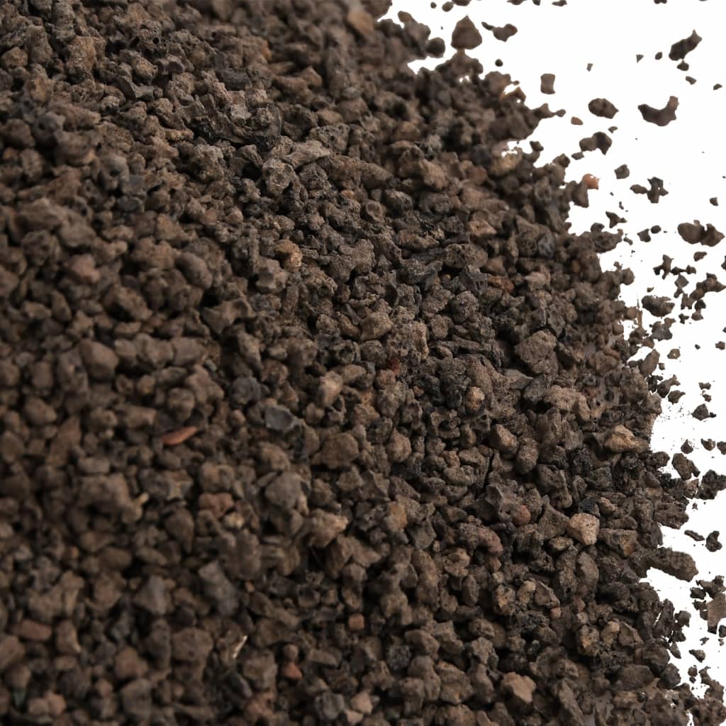 vidaXL Grava de basalto negra 10 kg 1-3 mm