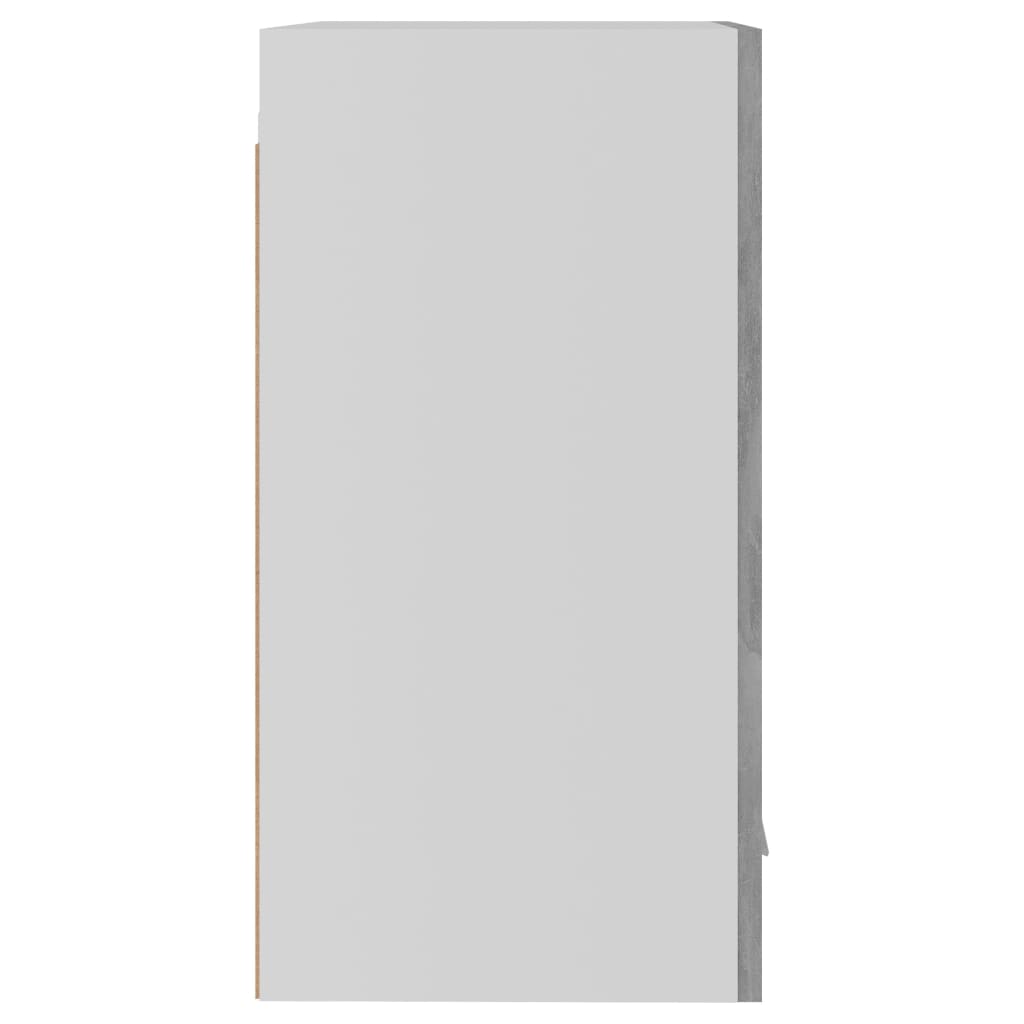 vidaXL Armario colgante contrachapada gris hormigón 39,5x31x60 cm