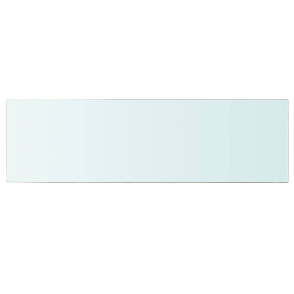 vidaXL Panel de estante vidrio claro 100x30 cm