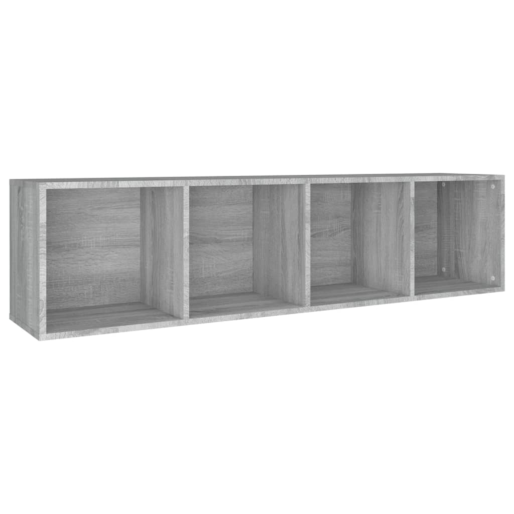 vidaXL Estantería/mueble de TV contrachapada gris Sonoma 36x30x143 cm