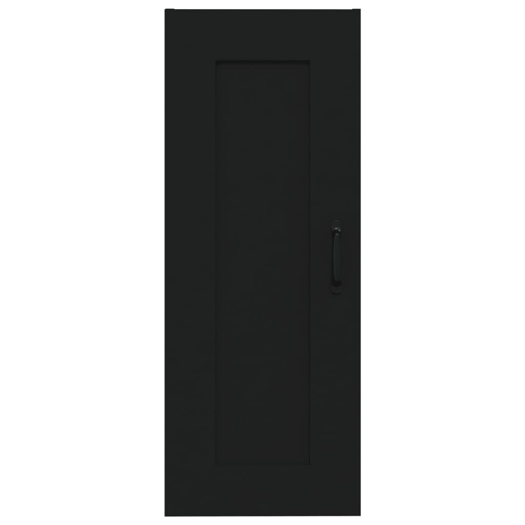vidaXL Armario colgante madera de ingeniería negro 35x34x90 cm
