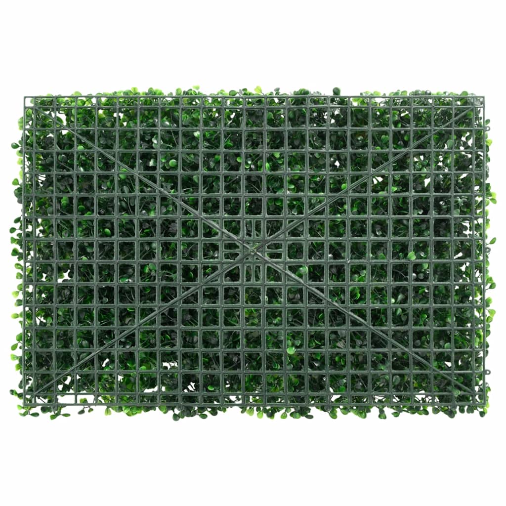  Valla de plantas artificiales 6 uds verde 40x60 cm