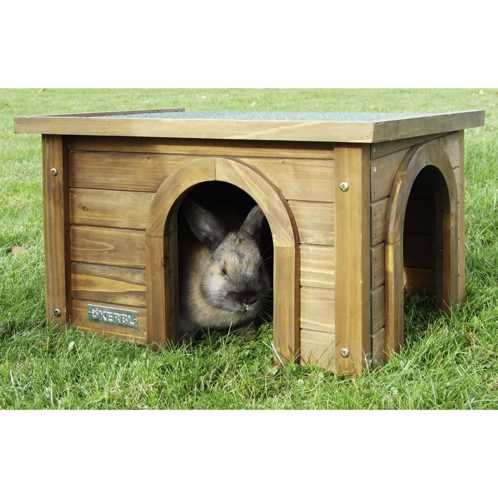 Kerbl Cabaña para roedores madera esmaltada 45x32x27 cm