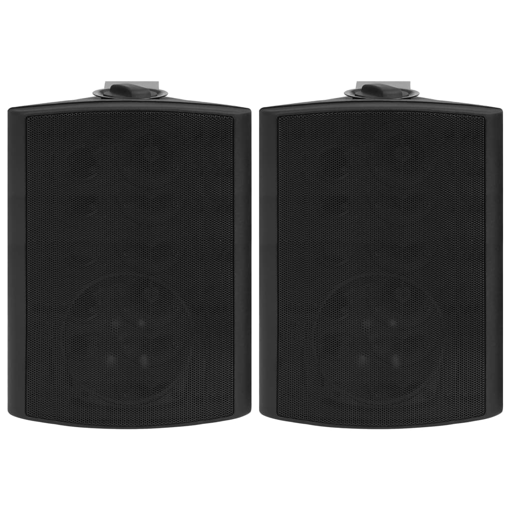 vidaXL Altavoces estéreo de pared 2 uds negro interior exterior 120 W