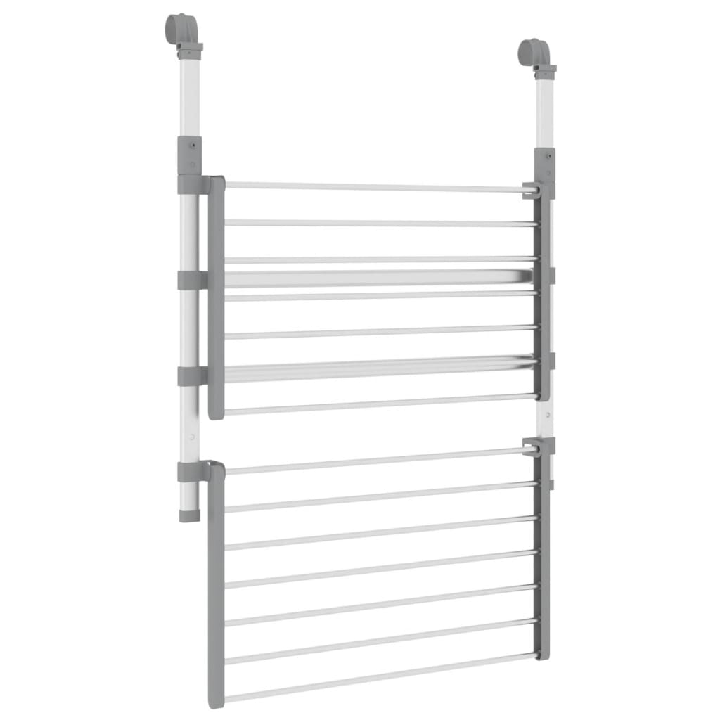 vidaXL Tendedero para balcón aluminio 54x25x42 cm