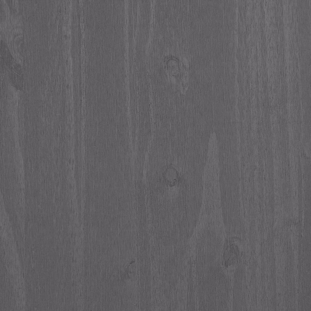 vidaXL Aparador HAMAR madera maciza de pino gris claro 85x35x80 cm