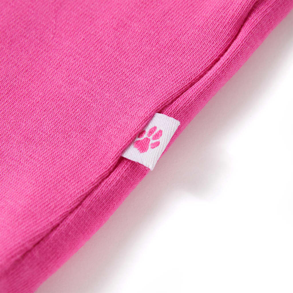 Camiseta infantil de manga casquillo rosa oscuro 92