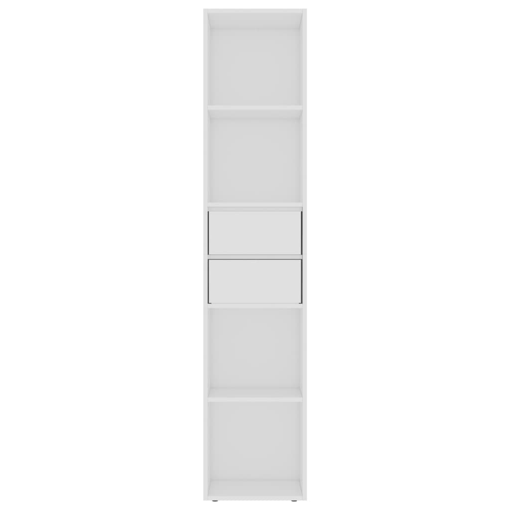 vidaXL Estantería librería madera contrachapada blanco 36x30x171 cm