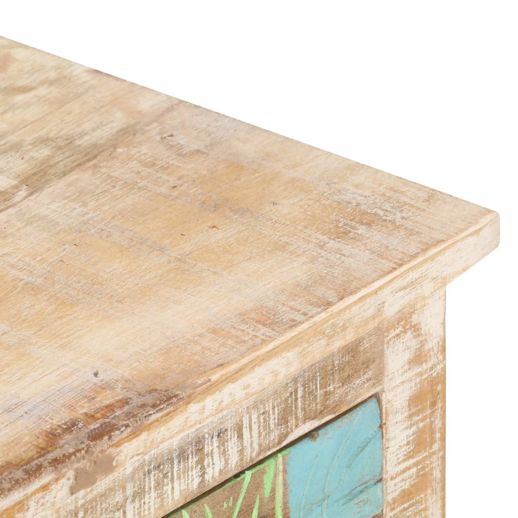 vidaXL Mesita de centro madera de acacia rugosa 100x55x40 cm