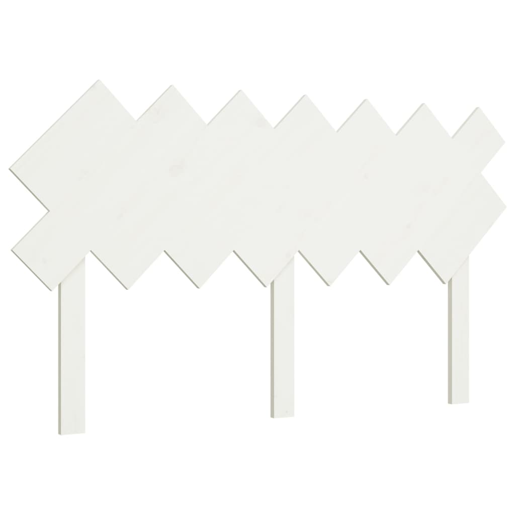 vidaXL Cabecero de cama madera maciza de pino blanco 151,5x3x81 cm