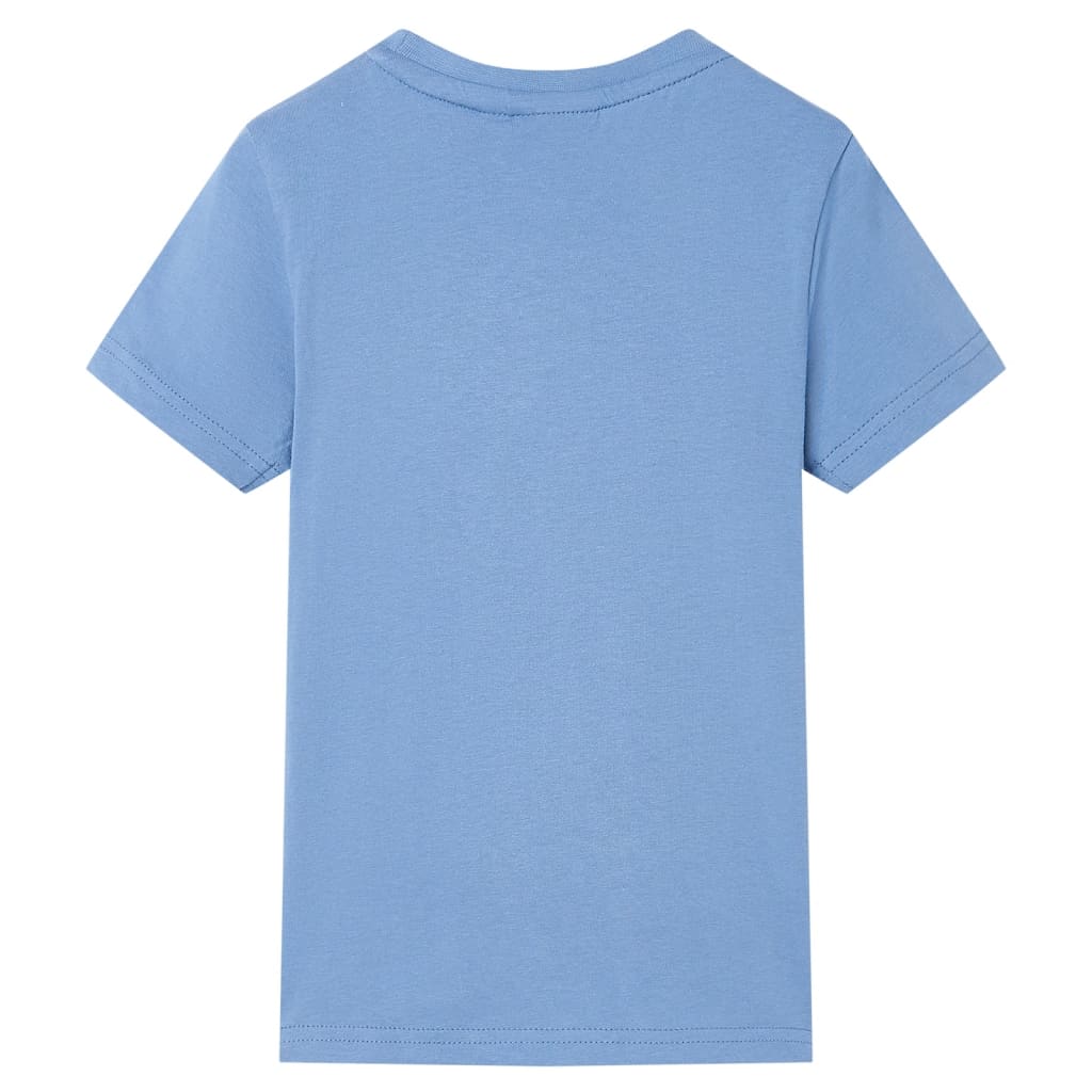 Camiseta infantil azul medio 92