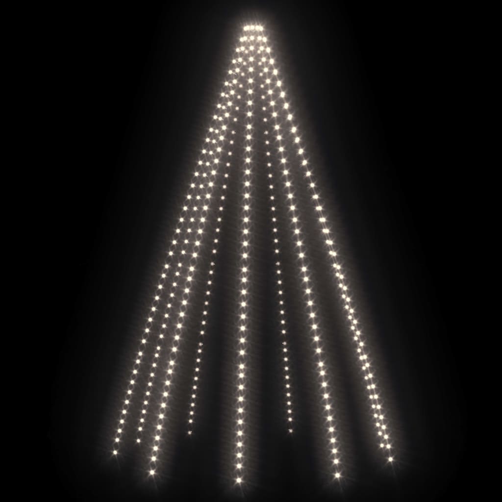 vidaXL Red de luces de árbol de Navidad 400 LEDs blanco frío 400 cm
