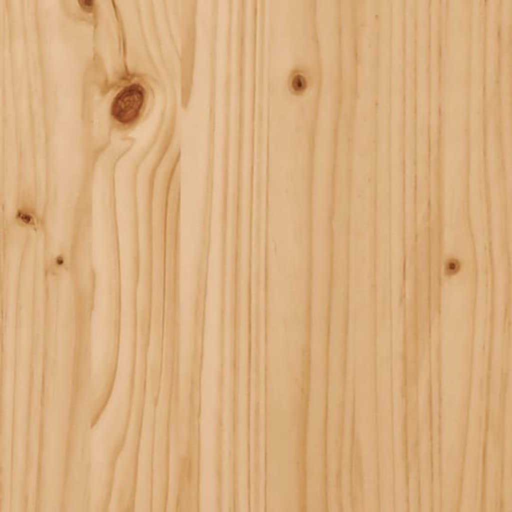 vidaXL Mesa de centro madera contrachapada y pino negro 53x53x43,5 cm