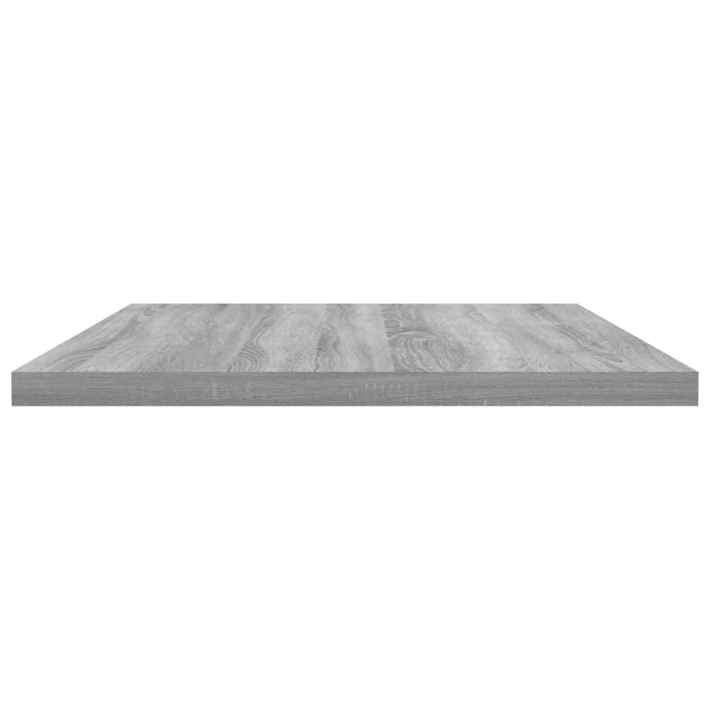 vidaXL Estantes pared 4 uds madera ingeniería gris Sonoma 60x30x1,5 cm